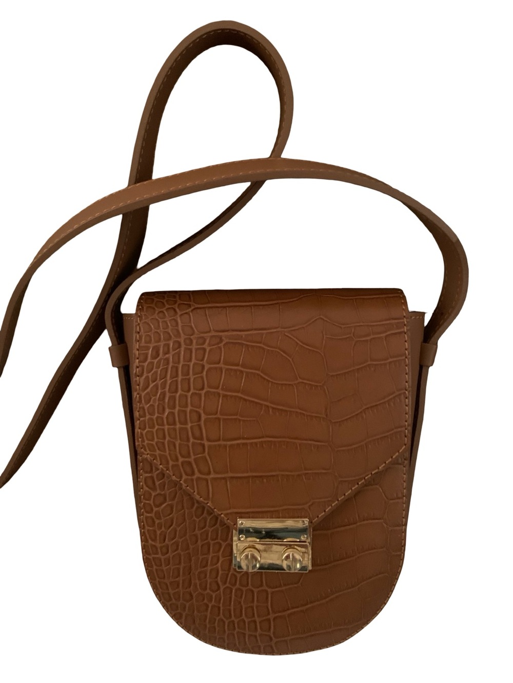 ISADORA Cuoio Made In Italy Leather Croc Embossed
Crossbody Bag/Purse